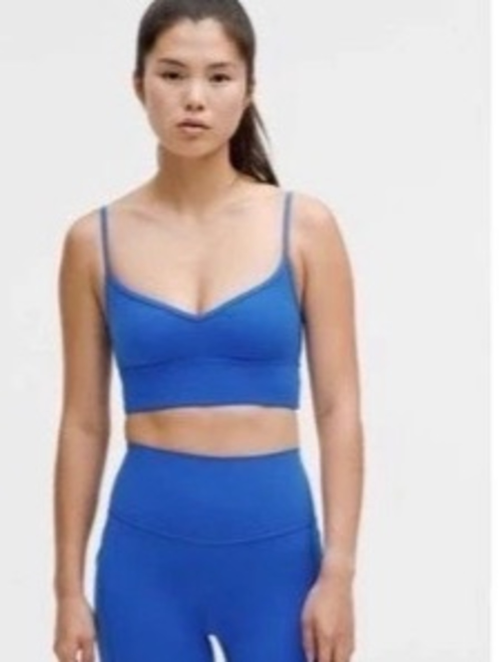 lululemon Align Sweetheart Bra Light Support Blue Size 8
